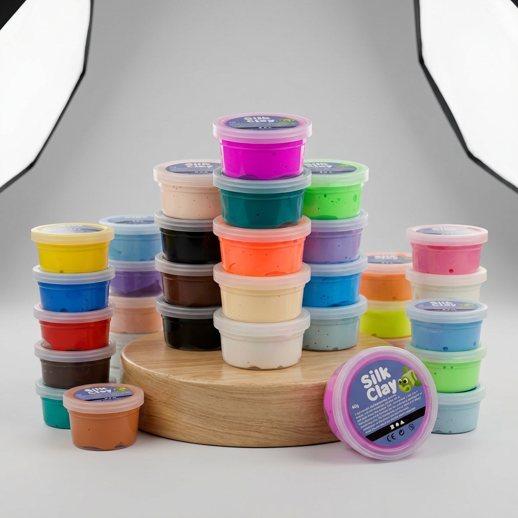 Silk Clay hedvábná modelovací hmota SADA 20 x 40 g barev