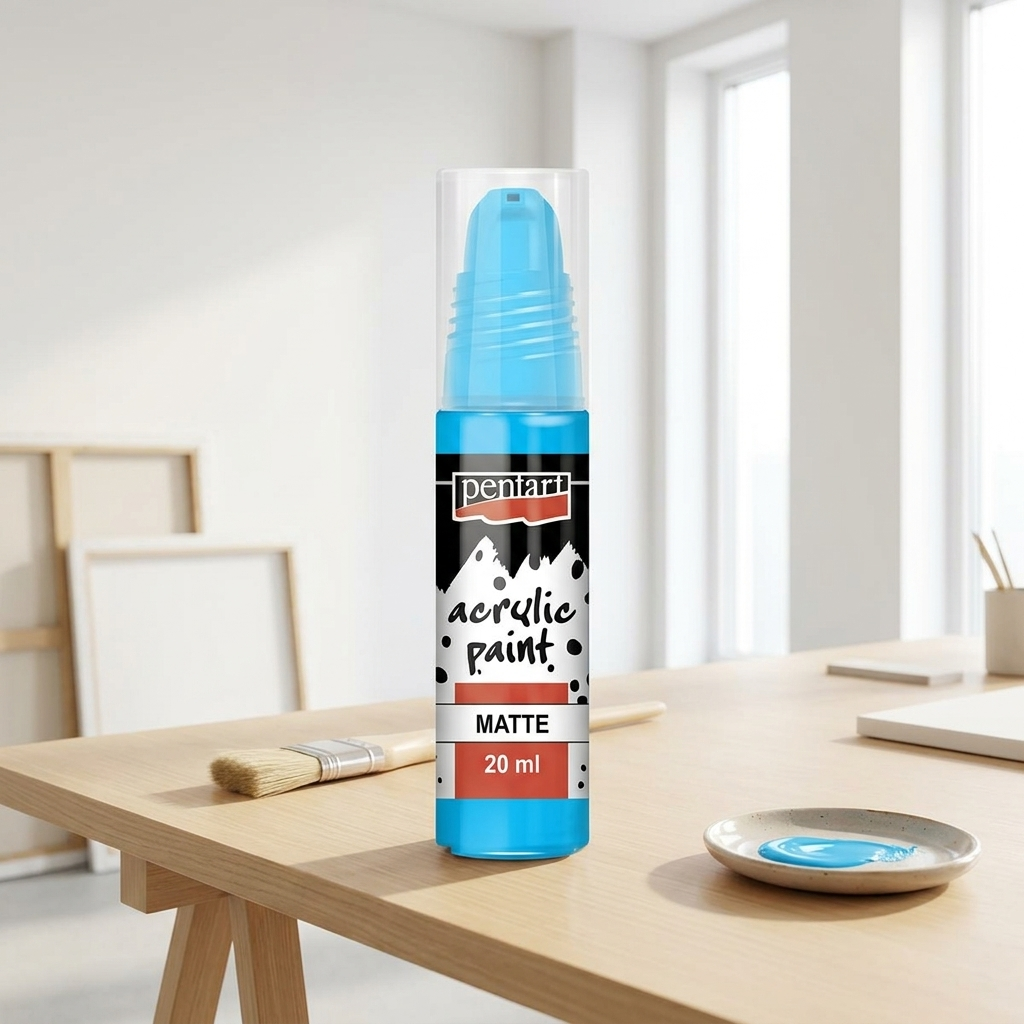 Akrylová barva matná PENTART 20 ml SVĚTLÁ MODRÁ