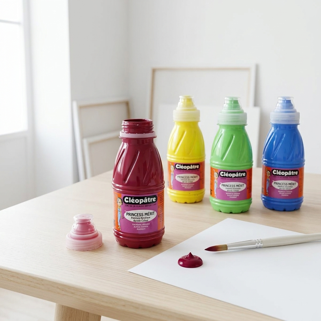 Akrylová barva CLEOPATRE 250 ml KARMÍNOVÁ