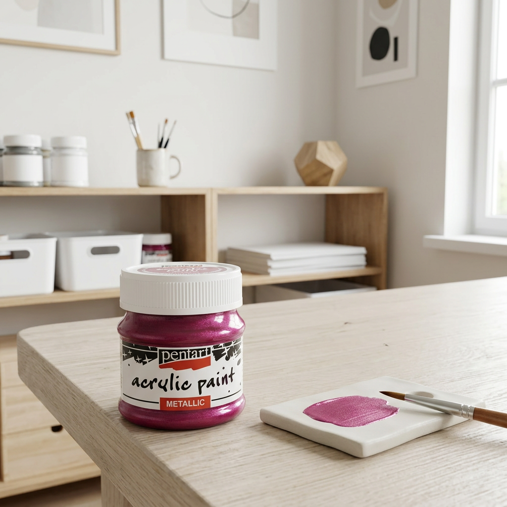 Akrylová barva metalická PENTART 50 ml MAGENTA