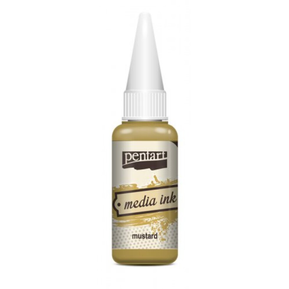 Alkoholový inkoust MEDIA INK PENTART 20 ml HOŘČICE