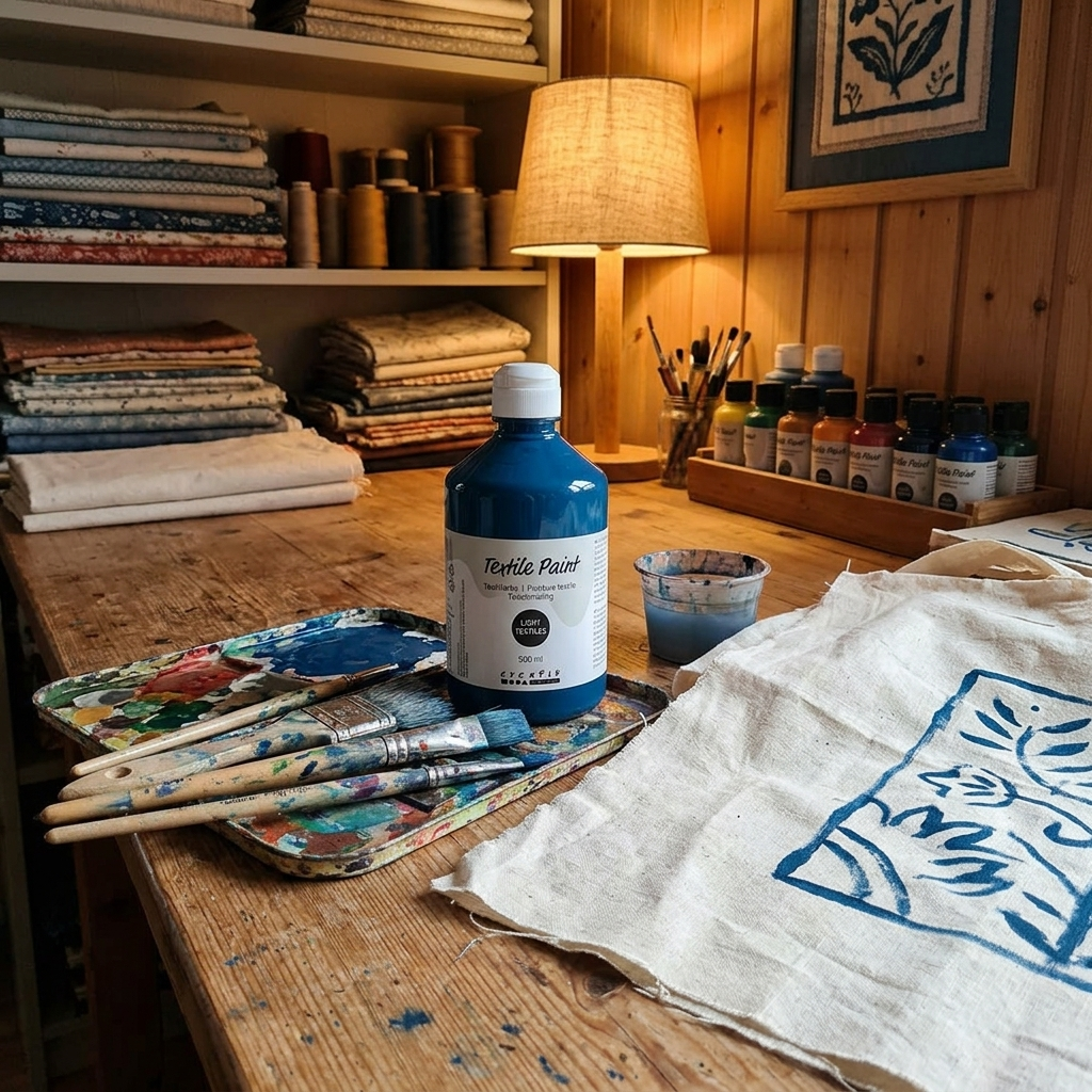 Barva na textil CREATIV 500 ml TYRKYSOVÁ MODRÁ