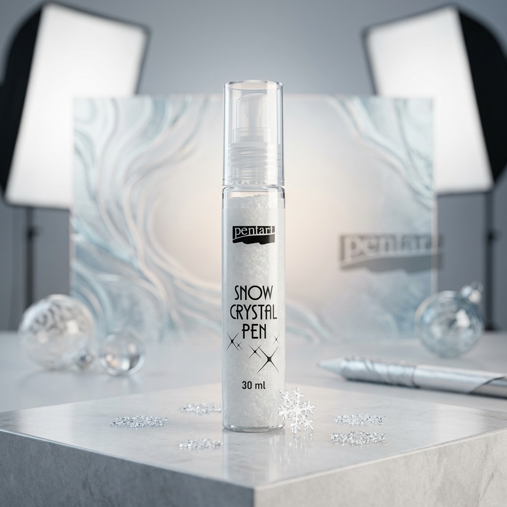 Sněhové kříšťálové pero PENTART 30 ml