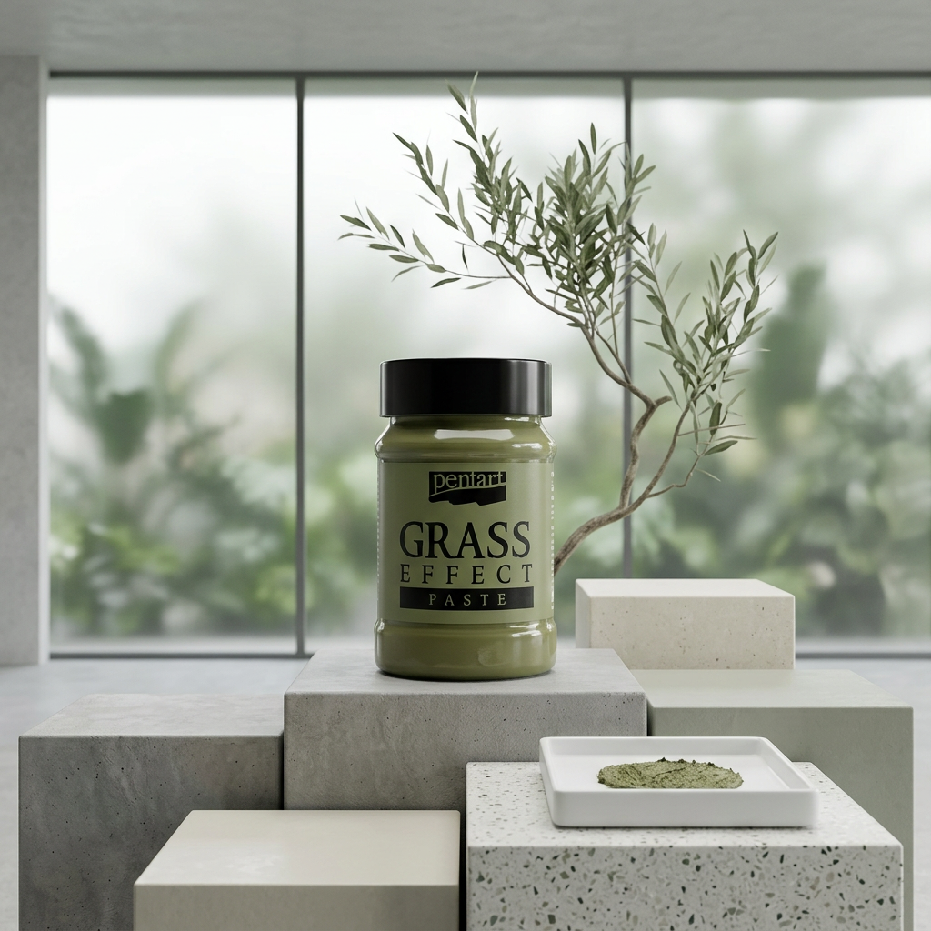 Pasta s travičkovým efektem GRASS EFFECT PENTART 100 ml TRÁVOVÁ ZELENÁ