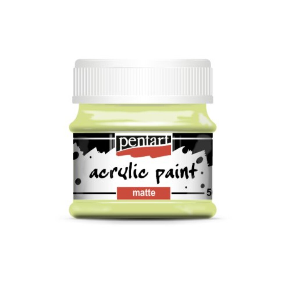 Akrylová barva matná PENTART 50 ml LIMETKOVÁ