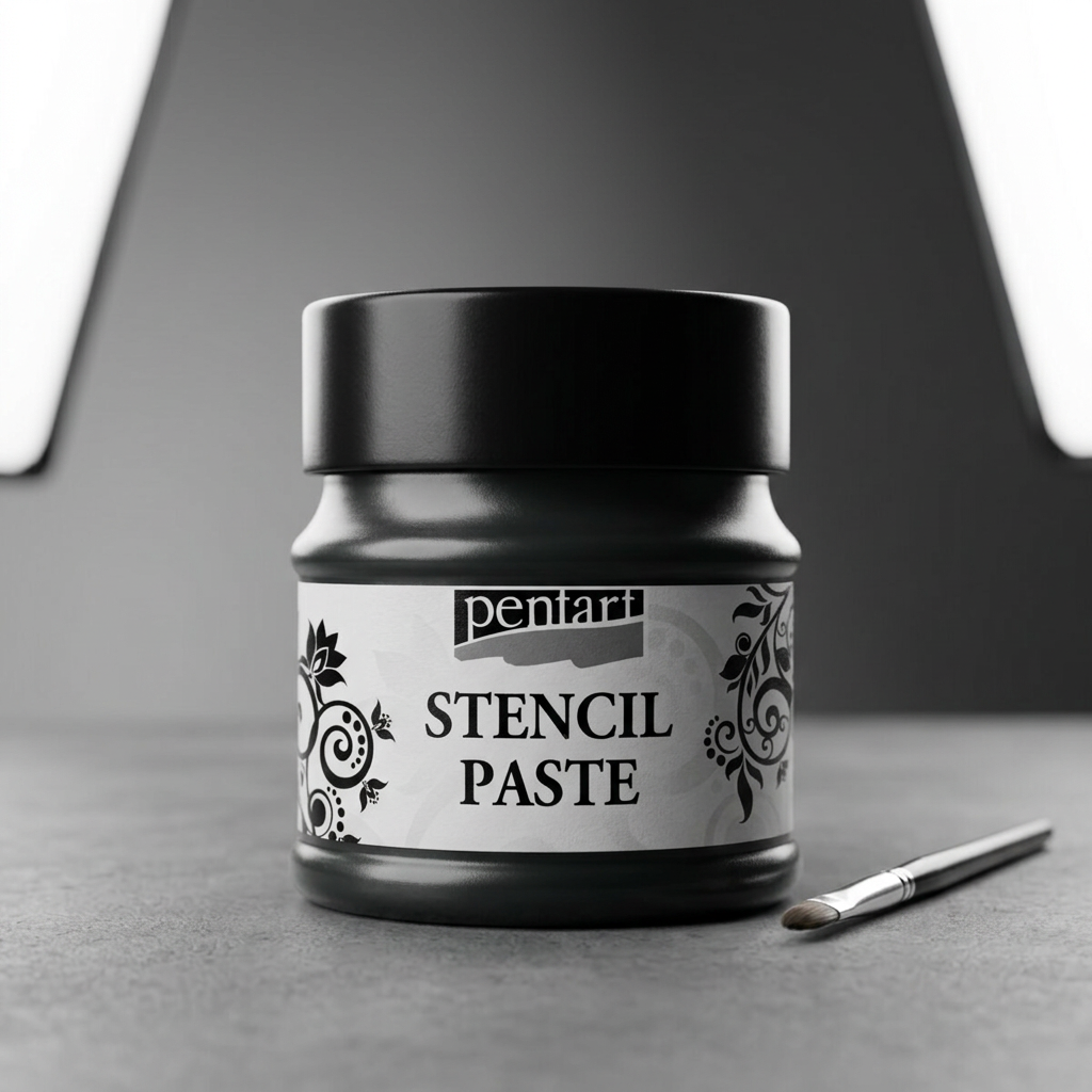 Šablonová pasta metalická PENTART 50 ml ČERNÁ