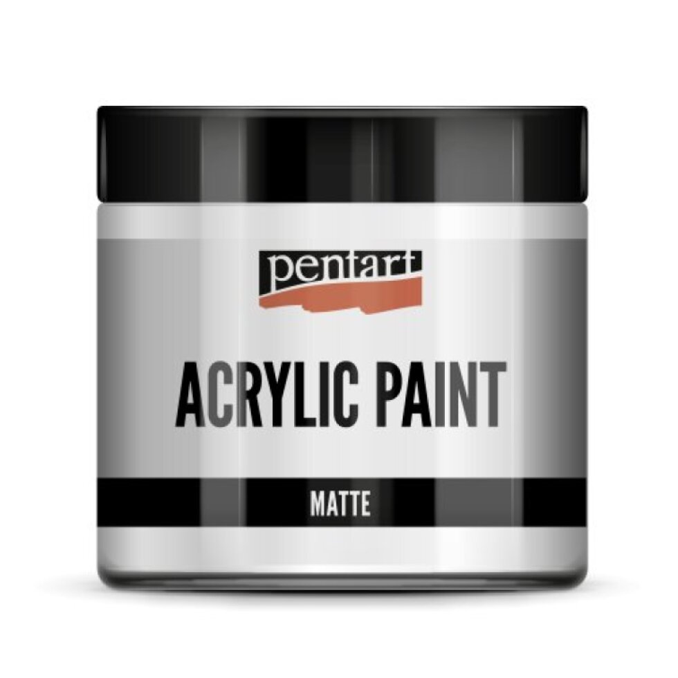 Akrylová barva matná PENTART 500 ml BÍLÁ