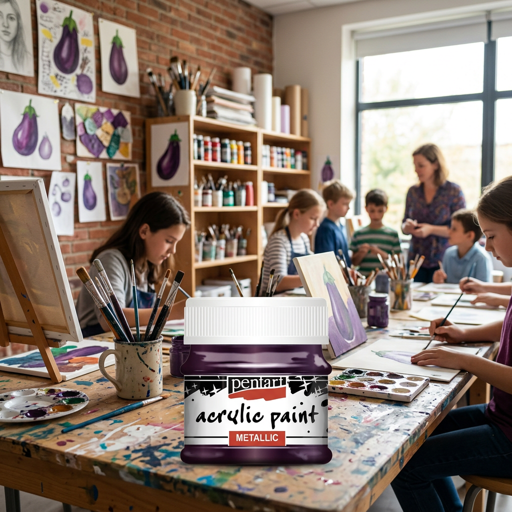 Akrylová barva metalická PENTART 50 ml LILEK