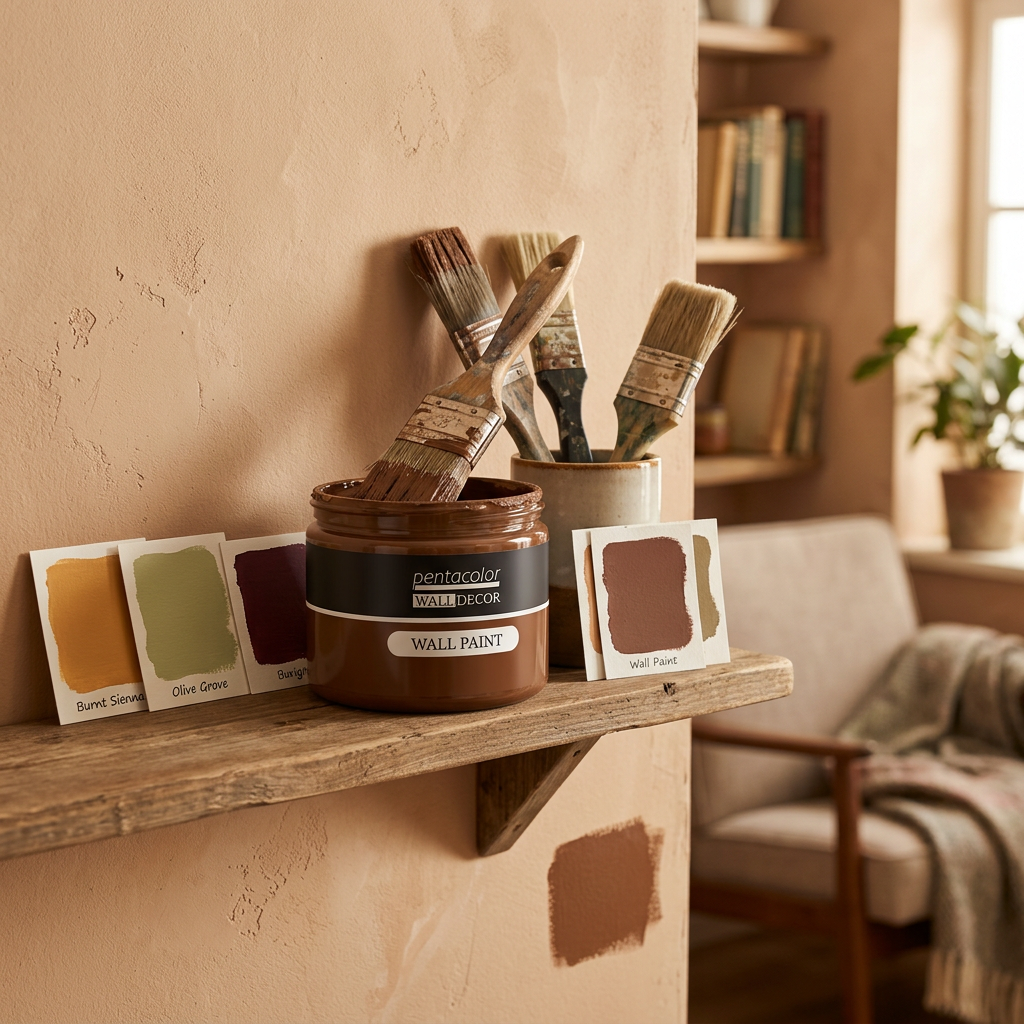 Barva na zeď WALL DECOR 150 ml SVĚTLÁ REZAVÁ
