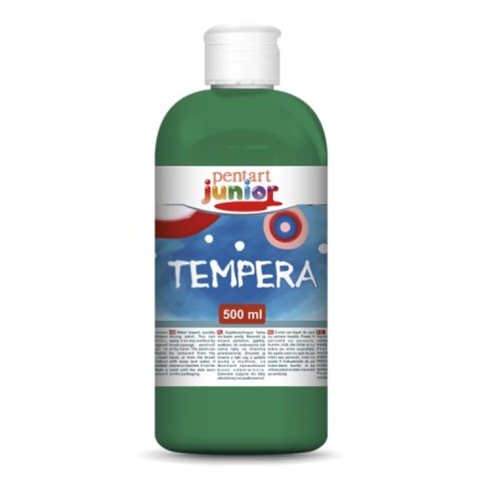Temperová barva Junior PENTART 500 ml ZELENÁ