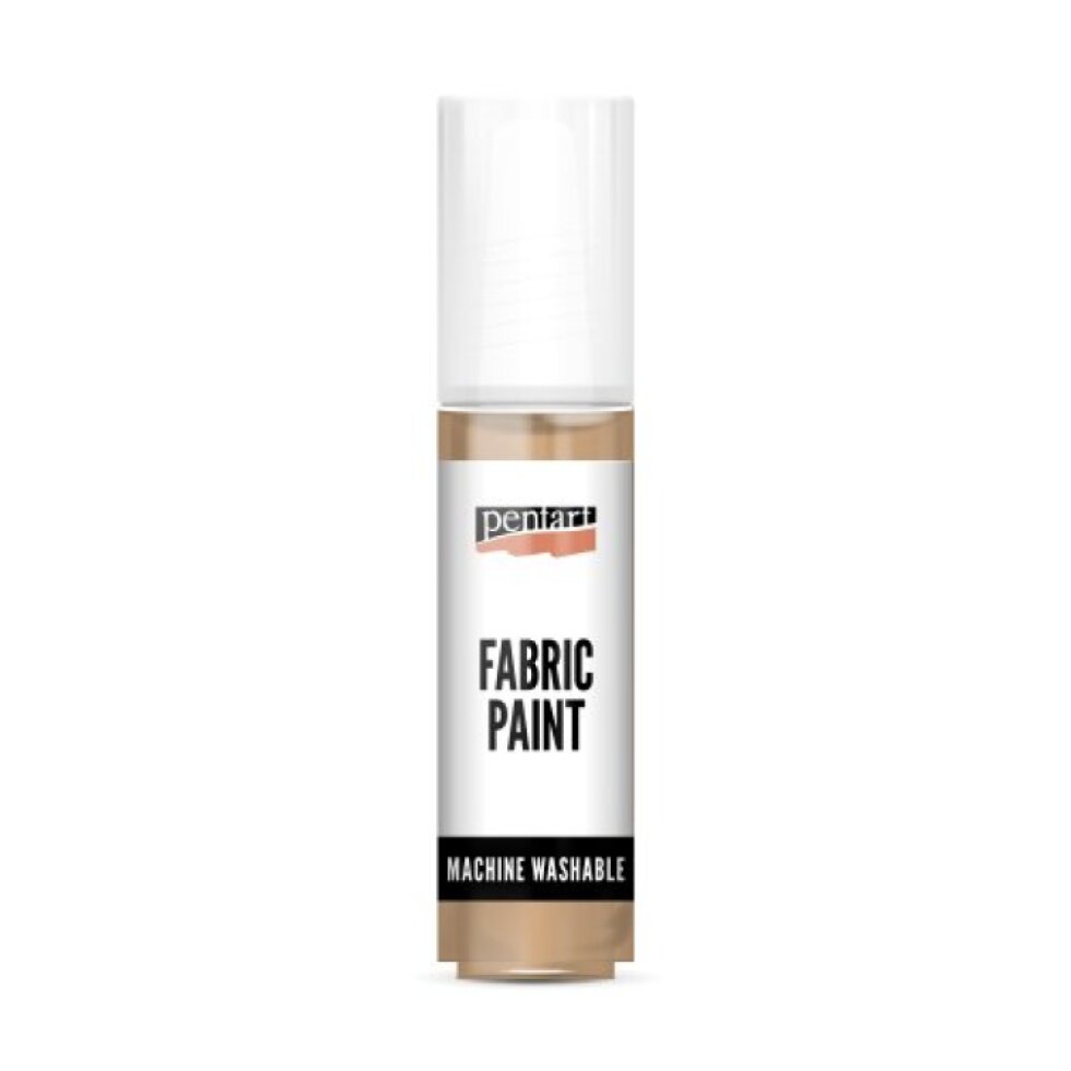 Barva na světlý a tmavý textil PENTART 20 ml OŘÍŠKOVÁ