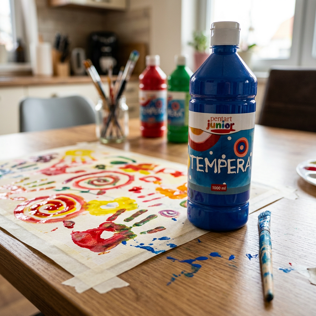 Temperová barva Junior PENTART 1000 ml MODRÁ