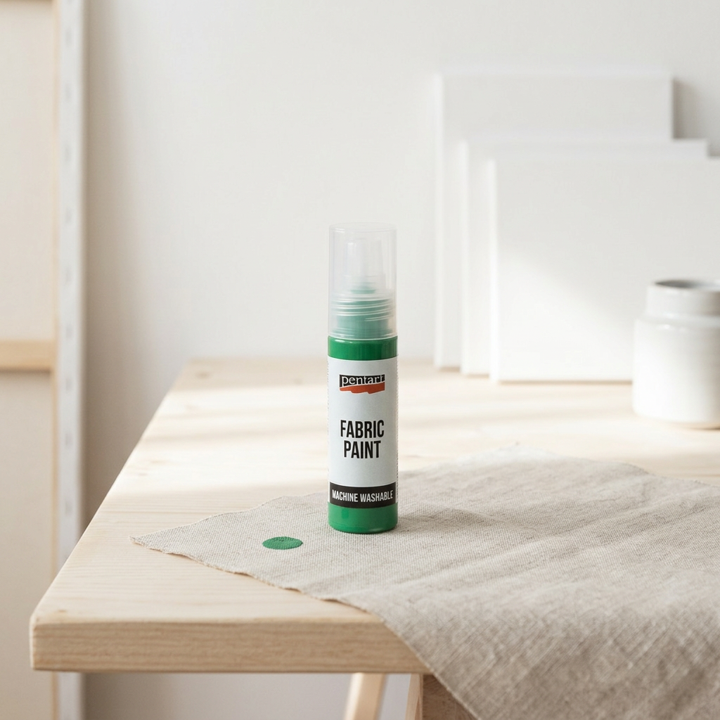 Barva na světlý a tmavý textil PENTART 20 ml ZELENÁ