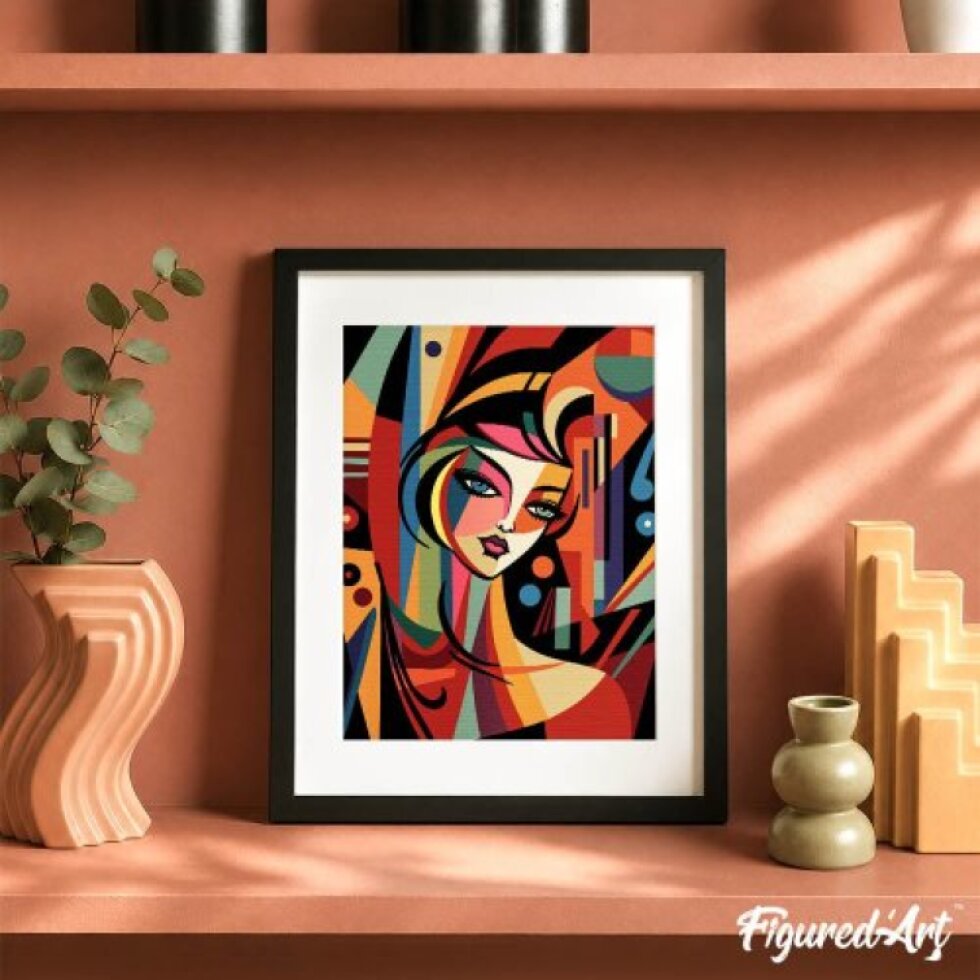 Malování podle čísel - ABSTRAKTNÍ ŽENA 24.5 x 32.5 cm