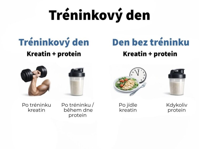 Kreatin a Protein, tréninkový základ - Výhodný set