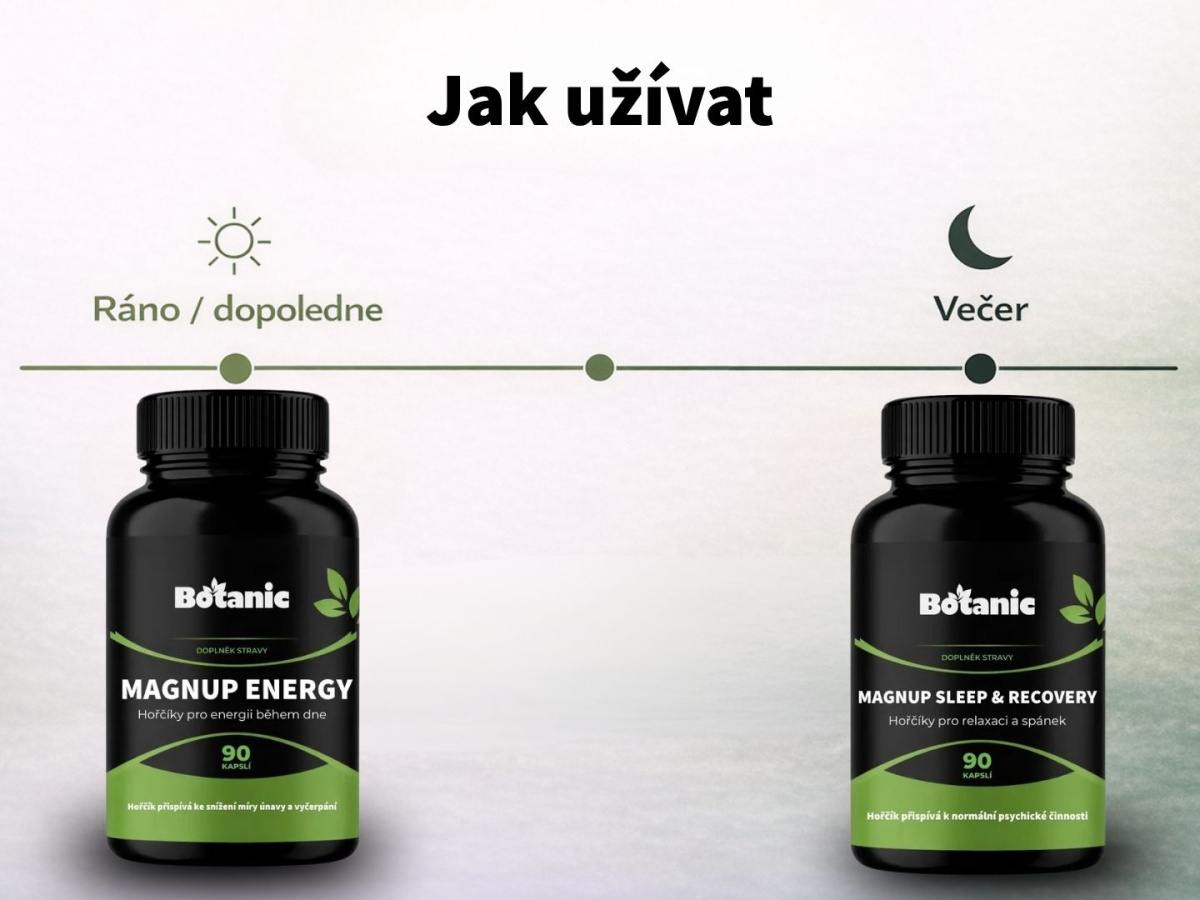 Ranní a večerní hořčík - Výhodný set