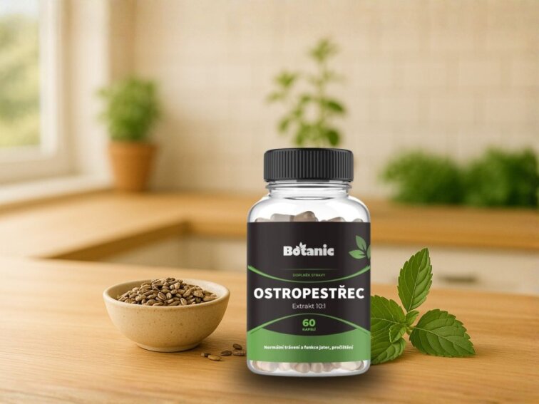 Ostropestřec mariánský - Extrakt 10:1 kapsle