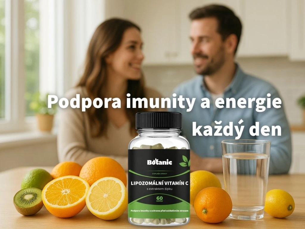 Lipozomálny Vitamín C - s extraktom šípku v kapsuliach