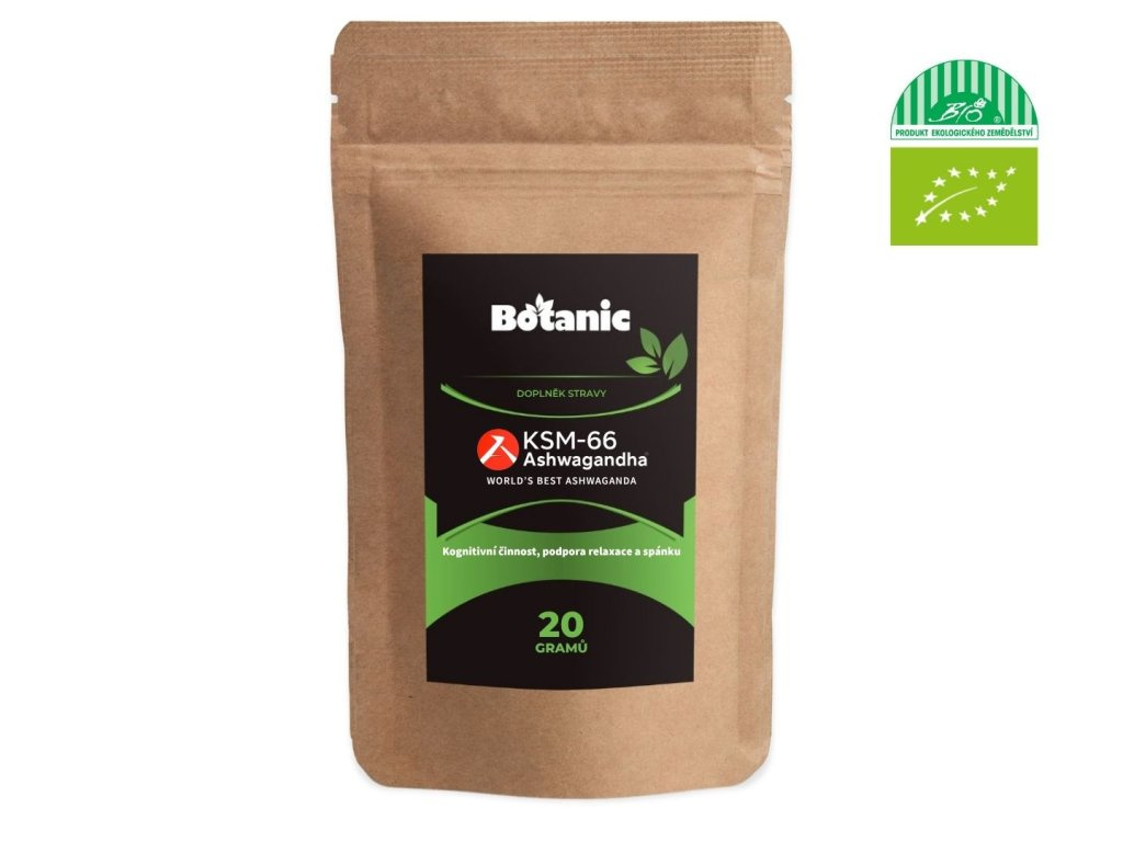 Ashwagandha (Ašvaganda) KSM—66® - Extrakt prášek BIO