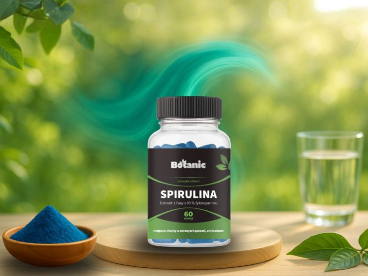 Spirulina - Extrakt z řasy s 10 % fykocyaninu v kapslích