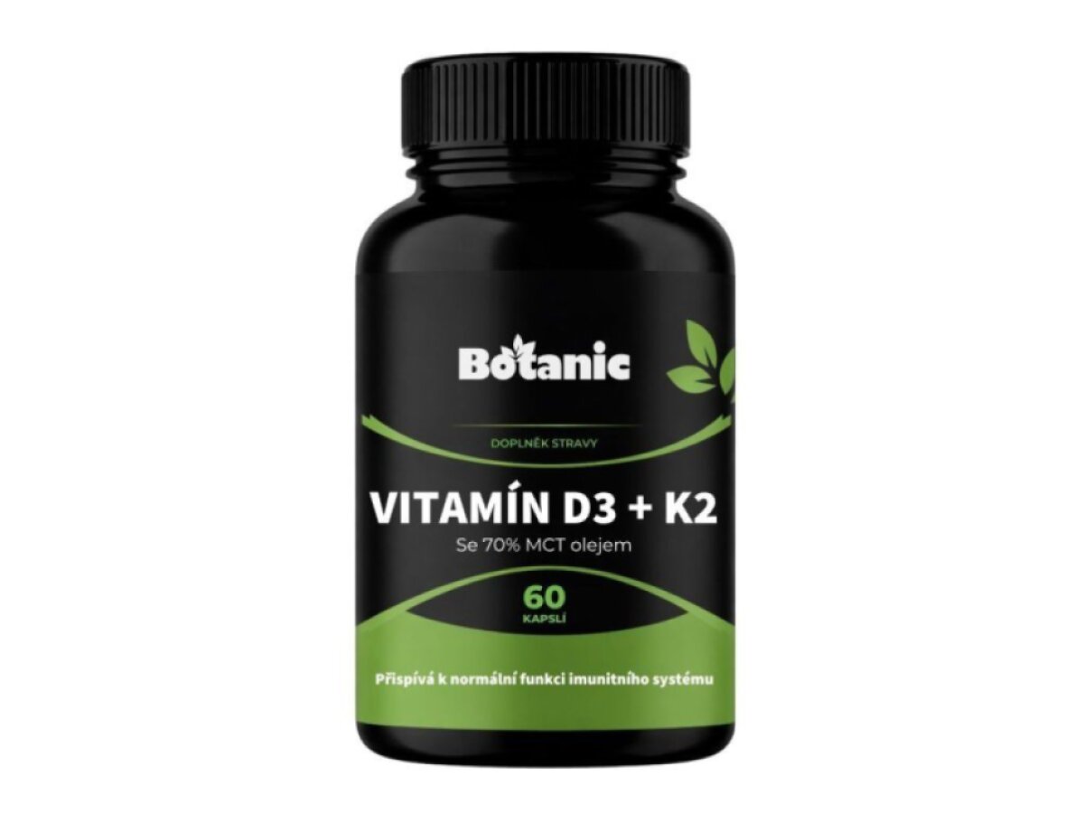 Vitamín D3 + K2 - s MCT olejom v kapsuliach