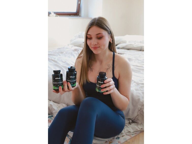 Boswellia serrata - Extrakt zo živice so 70% kyseliny boswelovej (Boswellin®️ HBD Sabinsa) v kapsuliach