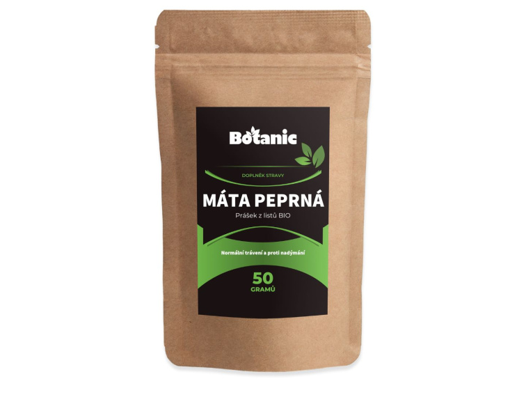 Máta peprná - Prášek z listů BIO