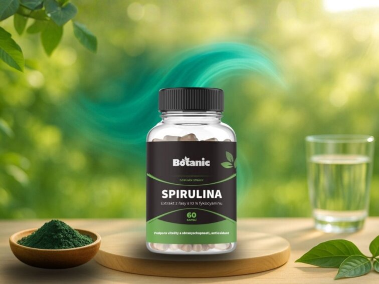 Spirulina - Extrakt z řasy s 10 % fykocyaninu v kapslích