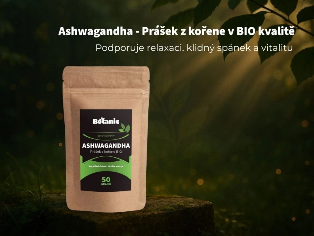 Ashwagandha (Ašvaganda) - Prášok z koreňa BIO
