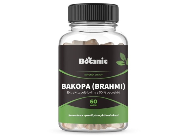 Bakopa (Brahmi) - Extrakt z celé byliny s 50 % bacosidů v kapslích