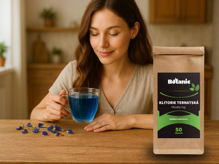 Klitorie ternatská - Modrý čaj