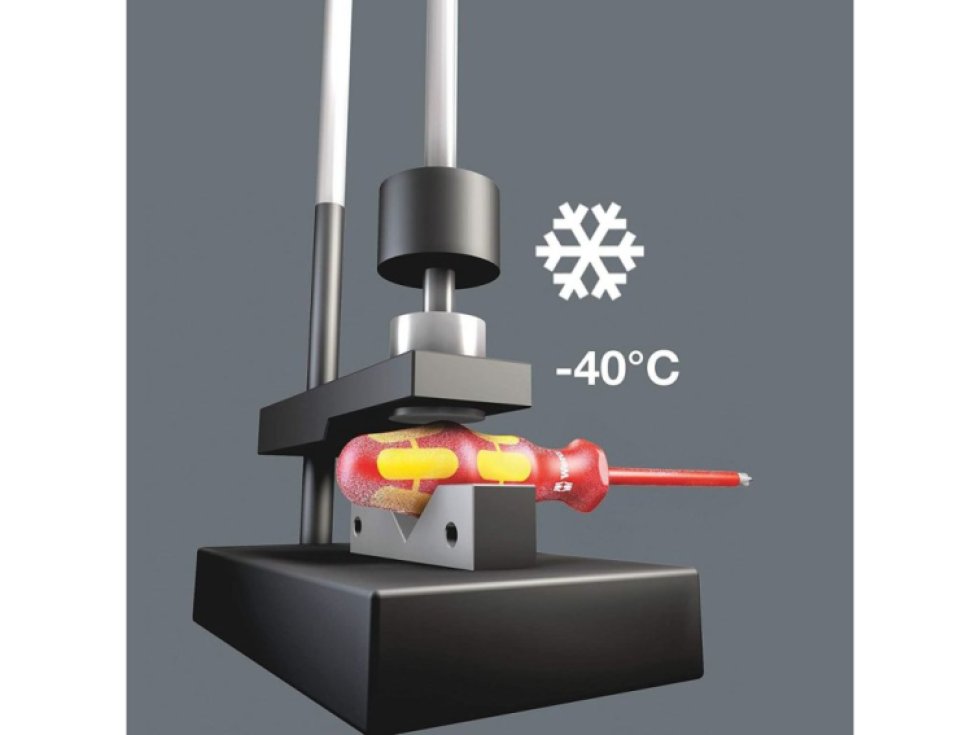 Wera 135961 Elektrikárske skrutkovače Kraftform Plus VDE 160 iSS/7, izolovaé, extra zúžené (Sada 7 dielov)