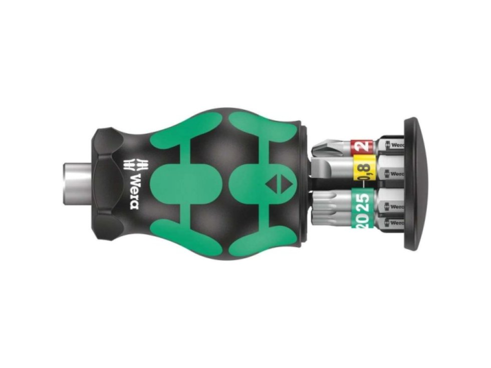 Wera 135817 Vianočný držiak bitov Kraftform Kompakt Stubby so zásobníkom 1 Christmas 2024 (Sada 6 dielov)