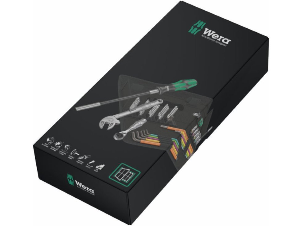 Wera 134013 sada náradia Kraftform Kompakt F 1 pre montáž okien (Sada 35 dielov)