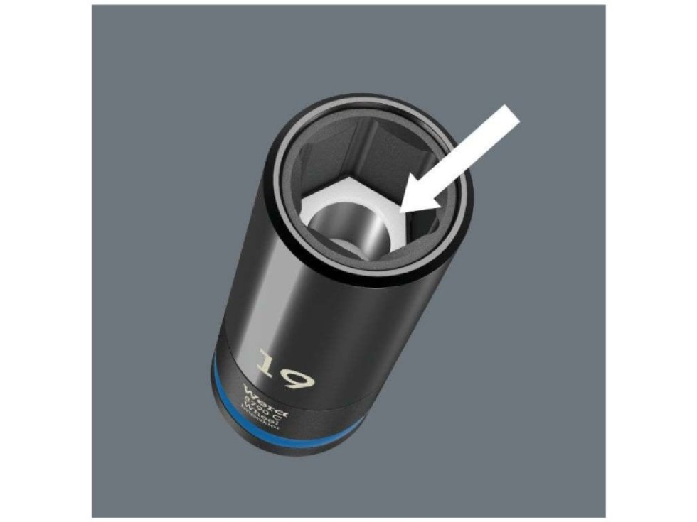 Wera 004595 Nástrčné hlavice 1/2" Wheel Impaktor C Set 1 (Sada 3 ks na kolesá áut)