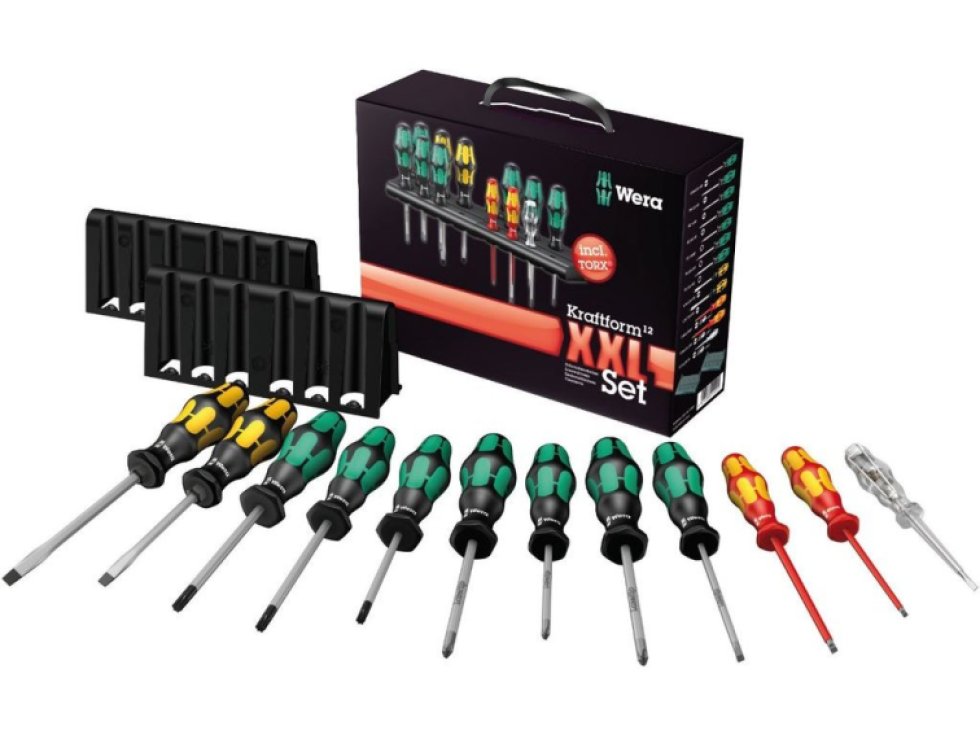 Wera 347106 Skrutkovače Kraftform Plus rad 300 typ Kraftform XXL 3 (Sada 11 dielov + stojanček)