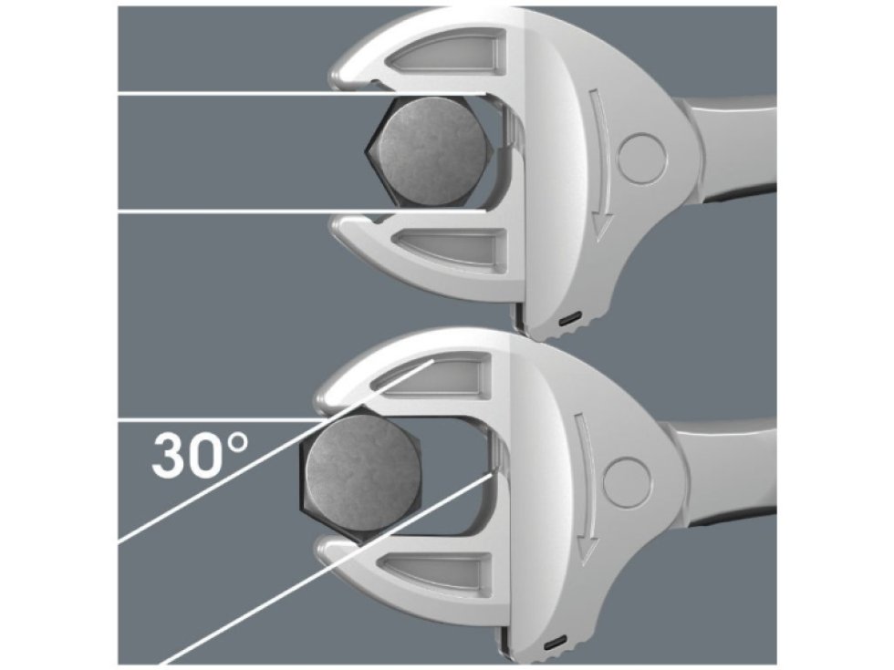 WERA 020104 Samonastaviteľný kľúč 19 ÷ 24 mm Joker 6004 XL s račňovou funkciou