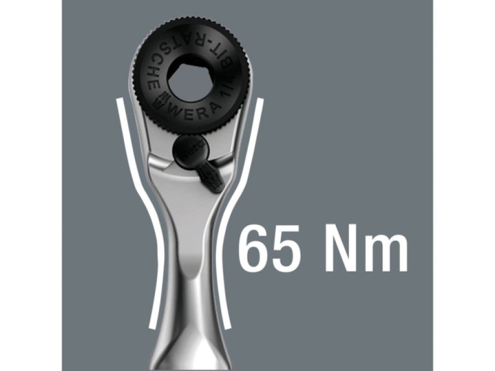 Wera 056490 Bity, hlavice a račňa 1/4" Zyklop Tool-Check PLUS s držiakom 889/4/1 K (Sada 39 dielov)