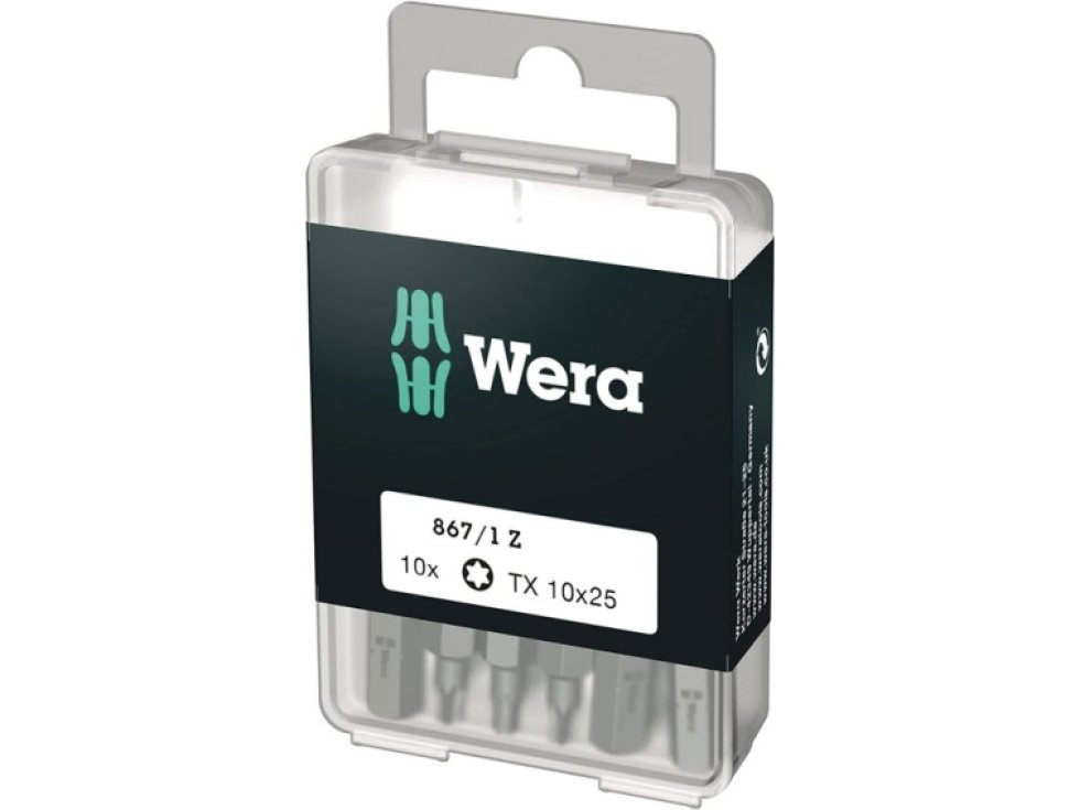 WERA 072406 DIY TX10 x 25 mm Torx bit - 10 kusov v balení