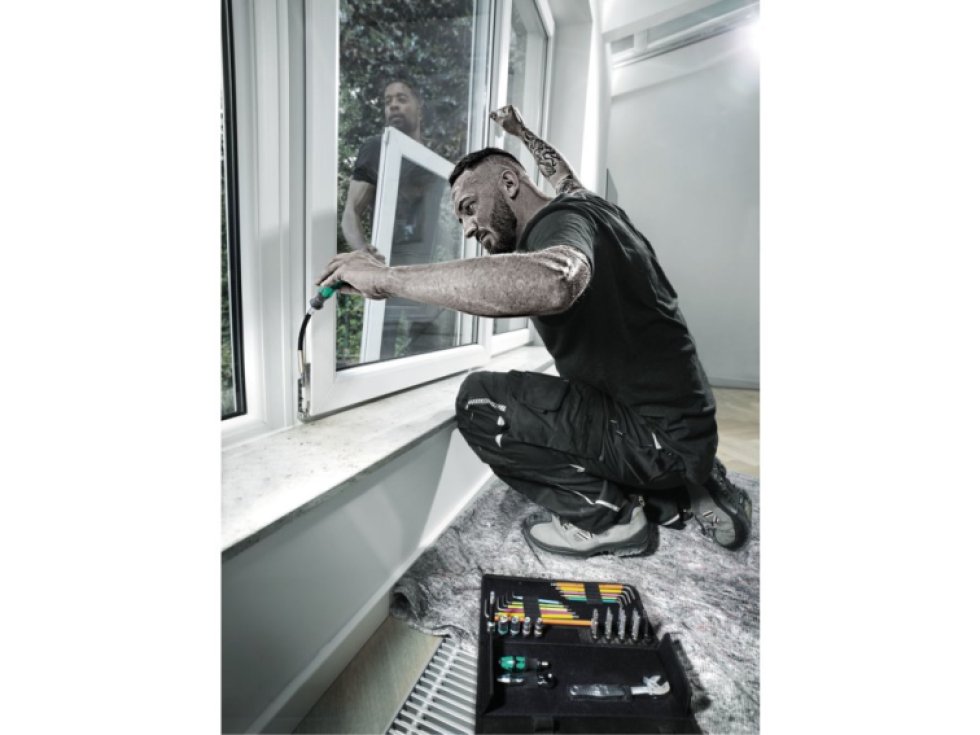 Wera 134013 sada náradia Kraftform Kompakt F 1 pre montáž okien (Sada 35 dielov)