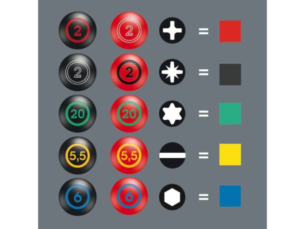 Wera 347106 Skrutkovače Kraftform Plus rad 300 typ Kraftform XXL 3 (Sada 11 dielov + stojanček)