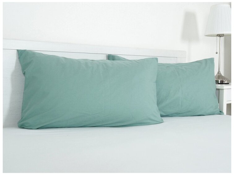 Povlak na visco polštář bavlna popelín 45x75 cm - olivová