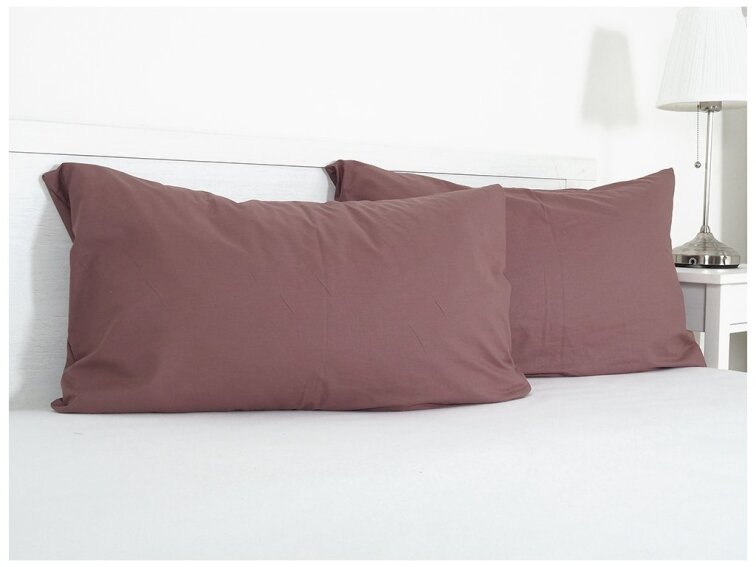 Povlak na visco polštář bavlna popelín 45x75 cm - bordó