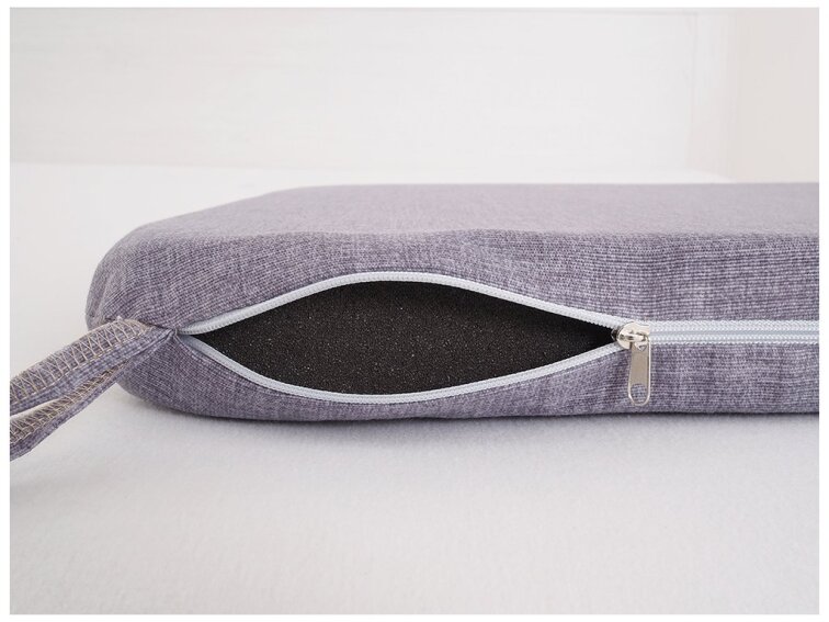 Sedák 40 x 40 cm se šňůrkami - Šedý