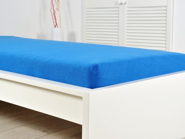 Prostěradlo FROTÉ dětské - Královská modrá