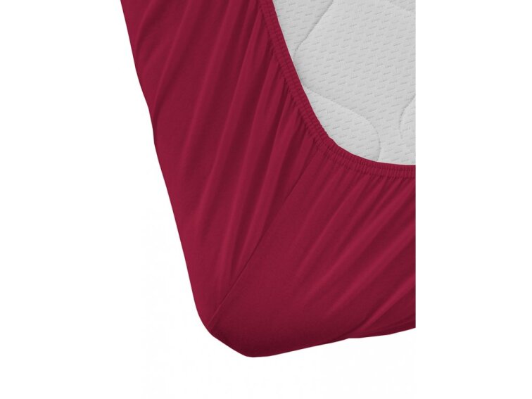 Prostěradlo Jersey bavlna IDEAL - Vínová