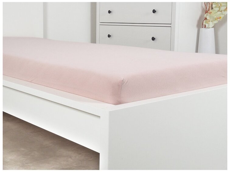 Prostěradlo Jersey bavlna IDEAL - Starorůžová