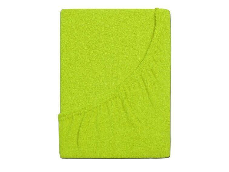 Prostěradlo FROTÉ dětské - Svítivá zelená