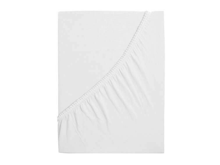 Prostěradlo Jersey bavlna IDEAL - Bílá