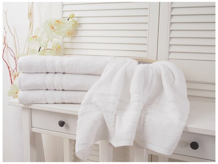 Bavlněný froté ručník Classic - Bílý